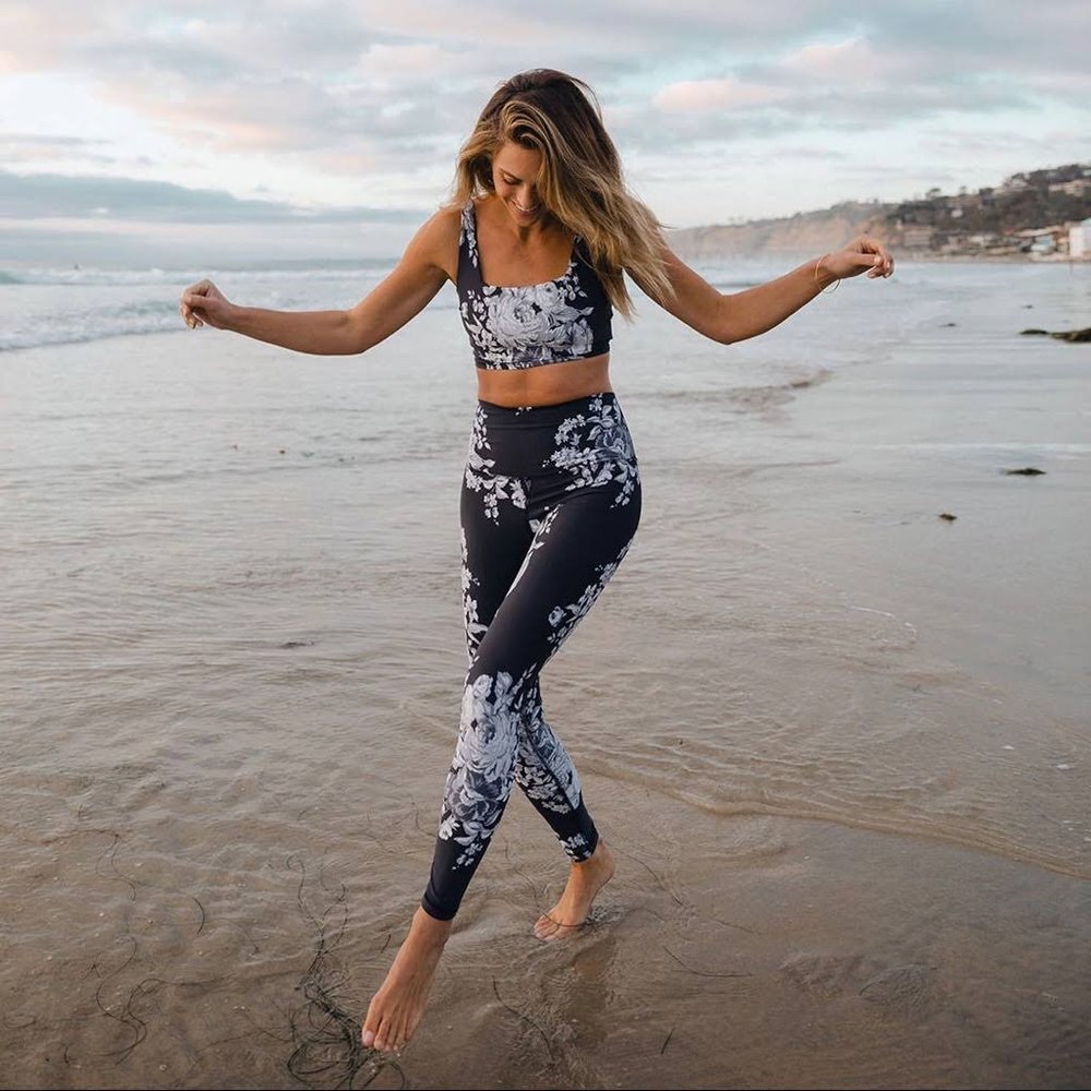ALBION | ANTIQUA FIT  COMPRESSION FLORAL LEGGING